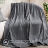 imageBedsure 100 Cotton Blanket Queen Size for Bed  Cozy Soft Lightweight and Breathable Basket Waffle Weave Blanket for Summer Home Decor Gift for Women Olive Green 90x90 inches04  Dark Grey