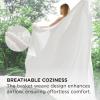 imageBedsure 100 Cotton Blanket Queen Size for Bed  Cozy Soft Lightweight and Breathable Basket Waffle Weave Blanket for Summer Home Decor Gift for Women Olive Green 90x90 inches03  White