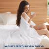 imageBedsure 100 Cotton Muslin Blanket King Size for Bed  4Layer Breathable and Lightweight Thin Soft Summer Gauze Muslin Blanket for Adults Linen Beige 108x90 Inches03  White