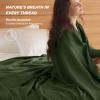 imageBedsure 100 Cotton Muslin Blanket King Size for Bed  4Layer Breathable and Lightweight Thin Soft Summer Gauze Muslin Blanket for Adults Linen Beige 108x90 Inches04  Olive Green