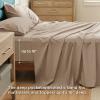 imageBedsure 100 Cotton Percale Sheets Queen Size Queen Sheet Set with Deep Pocket Up to 16 Inches Breathable ampamp Crirsp Soft Bedsheet ampamp Pillowcase Sets 4 Pieces White08  Taupe
