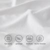 imageBedsure 100 Cotton Percale Sheets Queen Size Queen Sheet Set with Deep Pocket Up to 16 Inches Breathable ampamp Crirsp Soft Bedsheet ampamp Pillowcase Sets 4 Pieces White01  White