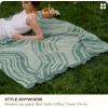 imageBedsure 100 Cotton Throw Blanket for Couch  Chenille Woven Textured Blanket Gifts for Women Cozy and Soft for All Seasons Home Decor Boho Throw for Bed Sofa Blue 50x60 Inches03 Sage Green