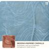 imageBedsure 100 Cotton Throw Blanket for Couch  Chenille Woven Textured Blanket Gifts for Women Cozy and Soft for All Seasons Home Decor Boho Throw for Bed Sofa Blue 50x60 Inches02  Blue