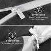 imageBedsure 100 Muslin Cotton Duvet Cover Queen Size  UltraSoft Breathable ampamp Lightweight  Linen Like Gauze Comforter Cover Set with Button Closure and Corner Ties Olive Green Queen 90quotx90quot08  Cooling Muslin  Dark Grey No Comforter