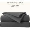 imageBedsure 100 Muslin Cotton Duvet Cover Queen Size  UltraSoft Breathable ampamp Lightweight  Linen Like Gauze Comforter Cover Set with Button Closure and Corner Ties Olive Green Queen 90quotx90quot08  Cooling Muslin  Dark Grey No Comforter