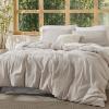 imageBedsure 100 Muslin Cotton Duvet Cover Queen Size  UltraSoft Breathable ampamp Lightweight  Linen Like Gauze Comforter Cover Set with Button Closure and Corner Ties Olive Green Queen 90quotx90quot09  Cooling Muslin  Linen No Comforter