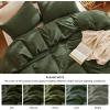 imageBedsure 100 Muslin Cotton Duvet Cover Queen Size  UltraSoft Breathable ampamp Lightweight  Linen Like Gauze Comforter Cover Set with Button Closure and Corner Ties Olive Green Queen 90quotx90quot03  Muslin  Olive Green No Comforter