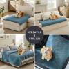 imageBedsure 100 Waterproof Couch Cover for Dogs Washable  Non Slip Waterproof Dog Blanket for Couch Sofa Lightweight Furniture Protector Durable for Pet Cat Puppy with NonSlip Bottom Grey 30x70INCopen Blue