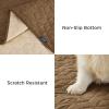 imageBedsure 100 Waterproof Couch Cover for Dogs Washable  Non Slip Waterproof Dog Blanket for Couch Sofa Lightweight Furniture Protector Durable for Pet Cat Puppy with NonSlip Bottom Grey 30x70INBison Brown