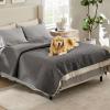 imageBedsure 100 Waterproof Couch Cover for Dogs Washable  Non Slip Waterproof Dog Blanket for Couch Sofa Lightweight Furniture Protector Durable for Pet Cat Puppy with NonSlip Bottom Grey 30x70INVolcanic Ash