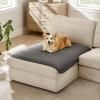 imageBedsure 100 Waterproof Couch Cover for Dogs Washable  Non Slip Waterproof Dog Blanket for Couch Sofa Lightweight Furniture Protector Durable for Pet Cat Puppy with NonSlip Bottom Grey 30x70INVolcanic Ash