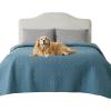 imageBedsure 100 Waterproof Couch Cover for Dogs Washable  Non Slip Waterproof Dog Blanket for Couch Sofa Lightweight Furniture Protector Durable for Pet Cat Puppy with NonSlip Bottom Grey 30x70INCopen Blue