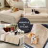 imageBedsure 100 Waterproof Couch Cover for Dogs Washable  Non Slip Waterproof Dog Blanket for Couch Sofa Lightweight Furniture Protector Durable for Pet Cat Puppy with NonSlip Bottom Grey 30x70INSand Beige