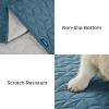 imageBedsure 100 Waterproof Couch Cover for Dogs Washable  Non Slip Waterproof Dog Blanket for Couch Sofa Lightweight Furniture Protector Durable for Pet Cat Puppy with NonSlip Bottom Grey 30x70INCopen Blue