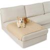 imageBedsure 100 Waterproof Couch Cover for Dogs Washable  Non Slip Waterproof Dog Blanket for Couch Sofa Lightweight Furniture Protector Durable for Pet Cat Puppy with NonSlip Bottom Grey 30x70INSand Beige