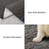 imageBedsure 100 Waterproof Couch Cover for Dogs Washable  Non Slip Waterproof Dog Blanket for Couch Sofa Lightweight Furniture Protector Durable for Pet Cat Puppy with NonSlip Bottom Grey 30x70INVolcanic Ash