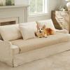 imageBedsure 100 Waterproof Couch Cover for Dogs Washable  Non Slip Waterproof Dog Blanket for Couch Sofa Lightweight Furniture Protector Durable for Pet Cat Puppy with NonSlip Bottom Grey 30x70INSand Beige