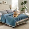 imageBedsure 100 Waterproof Couch Cover for Dogs Washable  Non Slip Waterproof Dog Blanket for Couch Sofa Lightweight Furniture Protector Durable for Pet Cat Puppy with NonSlip Bottom Grey 30x70INCopen Blue