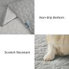 imageBedsure 100 Waterproof Couch Cover for Dogs Washable  Non Slip Waterproof Dog Blanket for Couch Sofa Lightweight Furniture Protector Durable for Pet Cat Puppy with NonSlip Bottom Grey 30x70INTitanium Grey