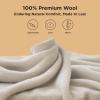 imageBedsure 100 Wool Blanket for Women Gift  GentleSoft and Cozy Lightweight Warm Blanket for Winter Luxury Herringbone Throw for Couch Beige 50x60 Inches01  Beige