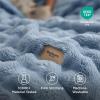 imageBedsure 3D Bubble Blanket for Couch  GentleSoft White Twin Blanket for Sofa Bed Room Decor  Luxury Warm Cozy Gifts for Women All Seasons Off White 60quot80quotCelestial Blue