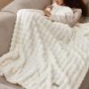 imageBedsure 3D Bubble Blanket for Couch  GentleSoft White Twin Blanket for Sofa Bed Room Decor  Luxury Warm Cozy Gifts for Women All Seasons Off White 60quot80quotOff White