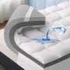 imageBedsure 4 Inch Memory Foam Twin XL Mattress Topper for College Dorm Dual Layer 25 Inch Gel Memory Foam and 800 GSM Waterproof Mattress Pad Extra Long Twin Pillow Top Topper Twin XL 39x80 InchesGray