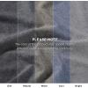 imageBedsure 5 PCS Cotton Comforter Set with Waffle Throw Blanket  Breathable Bedding Set for All Seasons Olive Green Queen Comforter Pillow Shams Beige 100 Cotton Blanket Throw Pillow03  Dark Grey  Cotton
