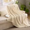 imageBedsure 5 PCS Cotton Comforter Set with Waffle Throw Blanket  Breathable Bedding Set for All Seasons Olive Green Queen Comforter Pillow Shams Beige 100 Cotton Blanket Throw Pillow02  Grayish Olive Green  Cotton