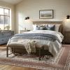 imageBedsure 5x7 Area Rugs for Living Room Machine Washable Rugs NonSlip Backing NonShedding Vintage Low Pile Easy Care Throw Carpet for Bedroom Dining Room Grey04  Brown
