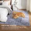 imageBedsure 5x7 Area Rugs for Living Room Machine Washable Rugs NonSlip Backing NonShedding Vintage Low Pile Easy Care Throw Carpet for Bedroom Dining Room Grey09  Dark Grey