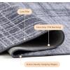 imageBedsure 5x7 Area Rugs for Living Room Machine Washable Rugs NonSlip Backing NonShedding Vintage Low Pile Easy Care Throw Carpet for Bedroom Dining Room Grey09  Dark Grey