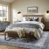 imageBedsure 5x7 Area Rugs for Living Room Machine Washable Rugs NonSlip Backing NonShedding Vintage Low Pile Easy Care Throw Carpet for Bedroom Dining Room Grey03  Grey