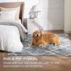 imageBedsure 5x7 Area Rugs for Living Room Machine Washable Rugs NonSlip Backing NonShedding Vintage Low Pile Easy Care Throw Carpet for Bedroom Dining Room Grey10  Charcoal Gray