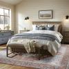 imageBedsure 5x7 Area Rugs for Living Room Machine Washable Rugs NonSlip Backing NonShedding Vintage Low Pile Easy Care Throw Carpet for Bedroom Dining Room Grey02  Taupe