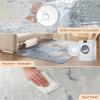 imageBedsure 5x7 Area Rugs for Living Room Machine Washable Rugs NonSlip Backing NonShedding Vintage Low Pile Easy Care Throw Carpet for Bedroom Dining Room Grey08  Birch