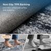 imageBedsure 5x7 Area Rugs for Living Room Machine Washable Rugs NonSlip Backing NonShedding Vintage Low Pile Easy Care Throw Carpet for Bedroom Dining Room Grey10  Charcoal Gray