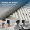 imageBedsure 5x7 Area Rugs for Living Room Machine Washable Rugs NonSlip Backing NonShedding Vintage Low Pile Easy Care Throw Carpet for Bedroom Dining Room Grey05  Khaki