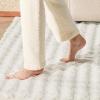 imageBedsure 5x7 Area Rugs for Living Room Machine Washable Rugs NonSlip Backing NonShedding Vintage Low Pile Easy Care Throw Carpet for Bedroom Dining Room Grey00  Cream White