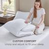 imageBedsure Adjustable Layer Bed Pillows for Sleeping  Luxury Fluffy King Pillows Set of 2 Assemblable Firmness ampamp Height with 100 Cotton Cover Machine Washable for Back Stomach or Side SleepersCotton