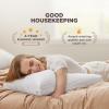 imageBedsure Adjustable Layer Bed Pillows for Sleeping  Luxury Fluffy King Pillows Set of 2 Assemblable Firmness ampamp Height with 100 Cotton Cover Machine Washable for Back Stomach or Side SleepersPolyster