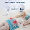 imageBedsure Back Heating Pad for Neck and Shoulders Weighted Heated Pad with Vibration FSA Eligible Items Birthday Gifts for Women Men Mom Men Auto Shut Off 63lbs 20quot x 24quot Dark Grey01  Teal