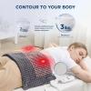 imageBedsure Back Heating Pad for Neck and Shoulders Weighted Heated Pad with Vibration FSA Eligible Items Birthday Gifts for Women Men Mom Men Auto Shut Off 63lbs 20quot x 24quot Dark Grey01  Dark Grey