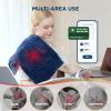 imageBedsure Back Heating Pad for Neck and Shoulders Weighted Heated Pad with Vibration FSA Eligible Items Birthday Gifts for Women Men Mom Men Auto Shut Off 63lbs 20quot x 24quot Dark Grey01  Navy Blue