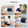 imageBedsure Back Heating Pad for Neck and Shoulders Weighted Heated Pad with Vibration FSA Eligible Items Birthday Gifts for Women Men Mom Men Auto Shut Off 63lbs 20quot x 24quot Dark Grey01  Navy Blue