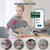 imageBedsure Back Heating Pad for Neck and Shoulders Weighted Heated Pad with Vibration FSA Eligible Items Birthday Gifts for Women Men Mom Men Auto Shut Off 63lbs 20quot x 24quot Dark Grey01  Grey
