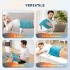 imageBedsure Back Heating Pad for Neck and Shoulders Weighted Heated Pad with Vibration FSA Eligible Items Birthday Gifts for Women Men Mom Men Auto Shut Off 63lbs 20quot x 24quot Dark Grey01  Teal