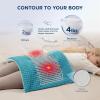 imageBedsure Back Heating Pad for Neck and Shoulders Weighted Heated Pad with Vibration FSA Eligible Items Birthday Gifts for Women Men Mom Men Auto Shut Off 63lbs 20quot x 24quot Dark Grey01  Teal