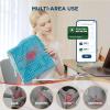 imageBedsure Back Heating Pad for Neck and Shoulders Weighted Heated Pad with Vibration FSA Eligible Items Birthday Gifts for Women Men Mom Men Auto Shut Off 63lbs 20quot x 24quot Dark Grey01  Teal